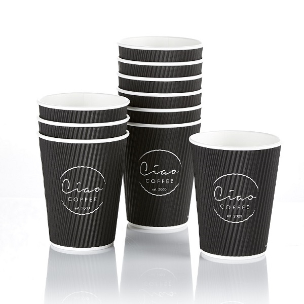 Ciao Takeaway Ripple Coffee Cups 500 x 12oz