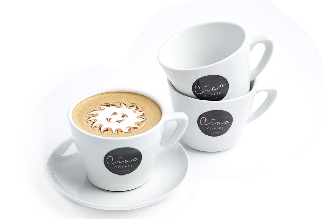 Ciao cappuccino cups 14oz Ciao Cups & Saucers - 6 x 14oz