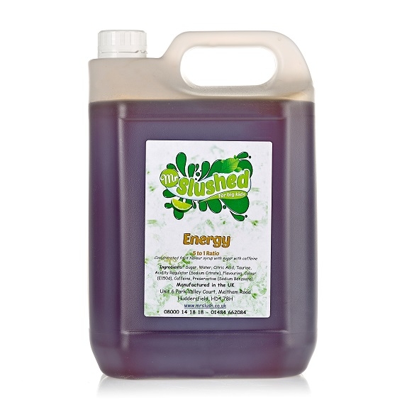 Mr Slushed Energy Slush Syrup 4x5Ltrs