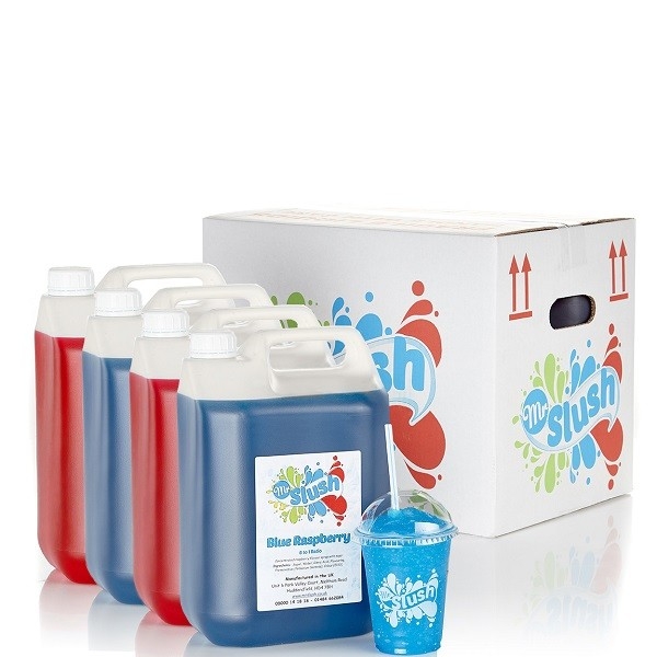 Slush Syrup Mixed Case 4x5Ltr