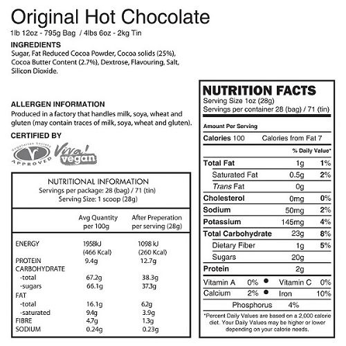 Zuma Original Hot Chocolate 4x2Kg