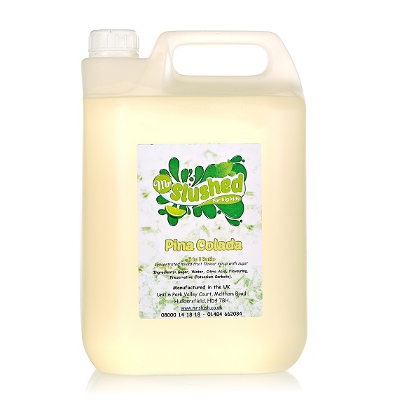 Mr Slushed Pina Colada Slush Syrup 4x5Ltrs